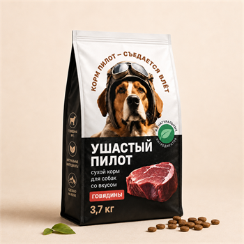 Корм для собак Ушастый пилот 3,7 кг 1800392